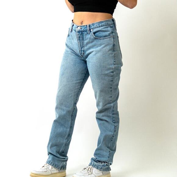 Vintage 90s GUESS Mom Jeans Light Blue - Picture 2 of 6